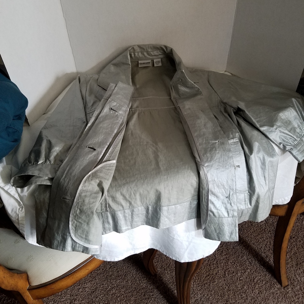 Metallic Gray Jacket - Picture 6 of 6